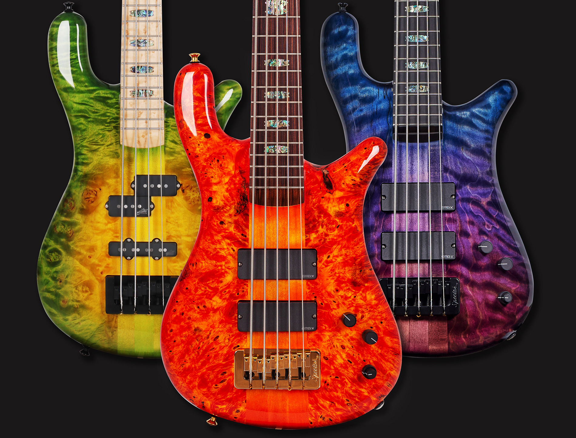 Superbloom, Inferno Red, and Interstellar finishes