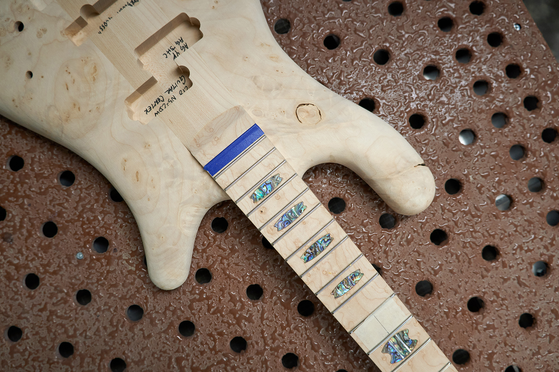 ワークデスク上で