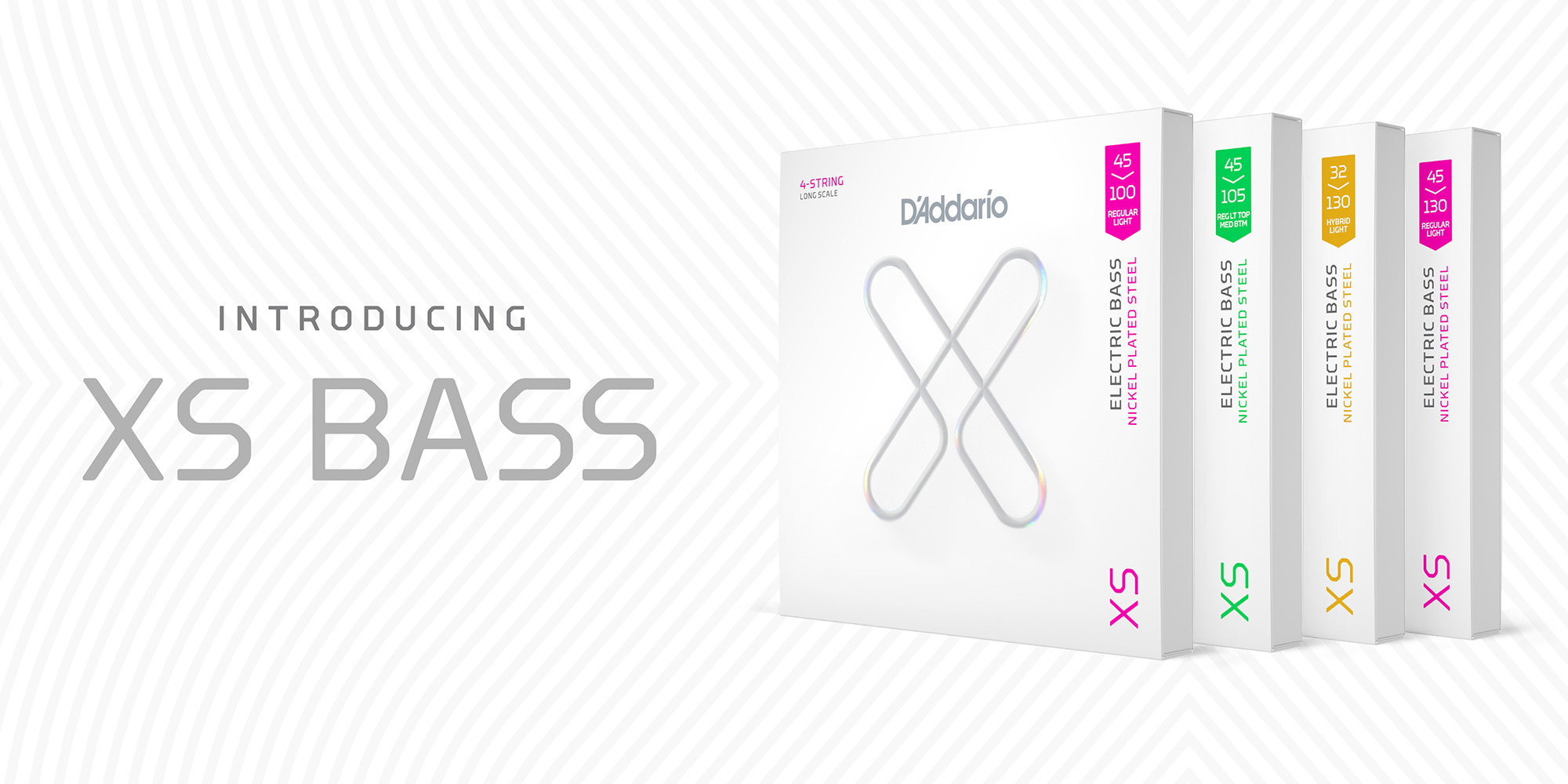 D’Addario 最新フィルムコーティング弦『 XS 』シリーズのベース用弦が新登場