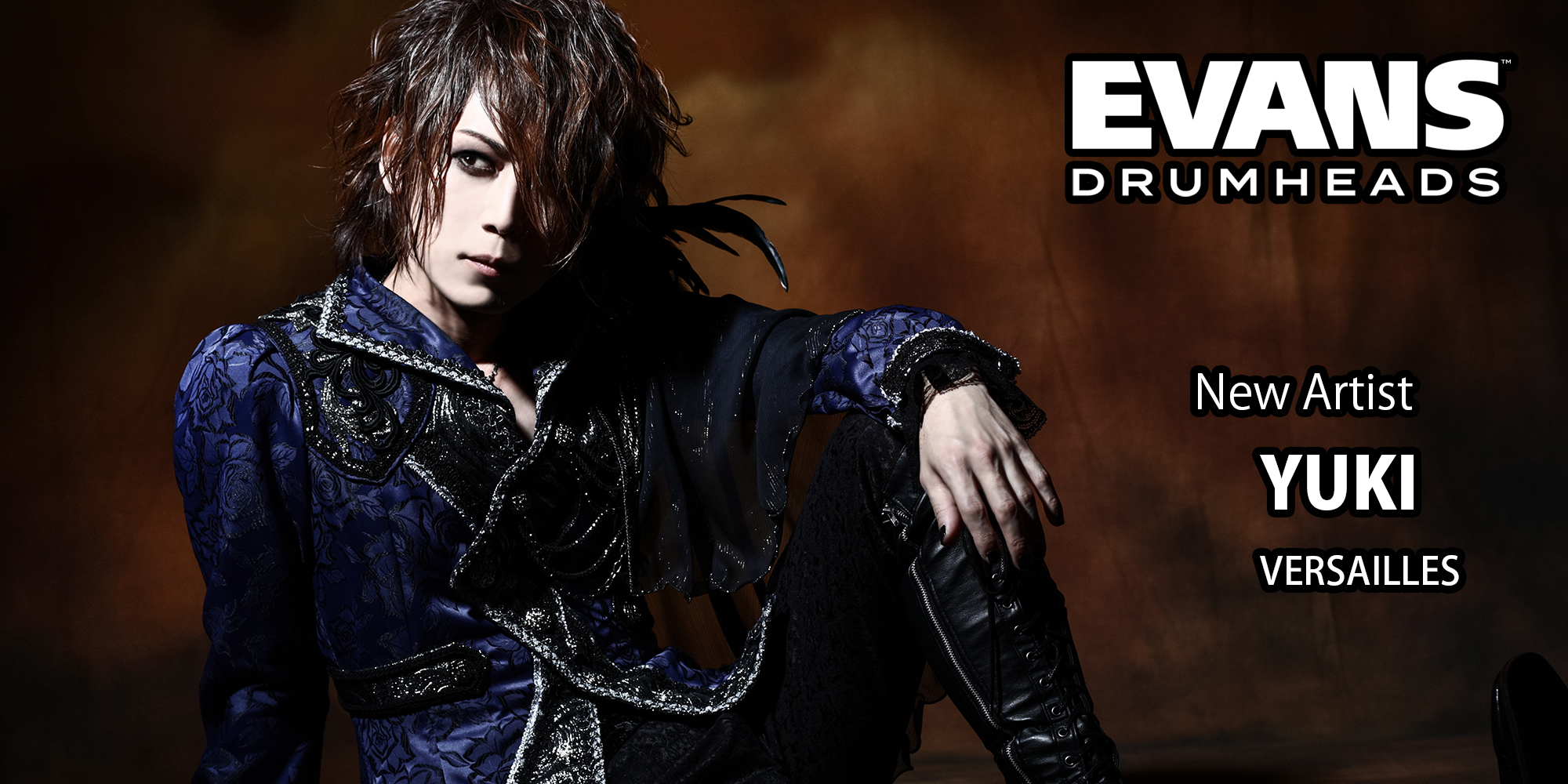 EVANS アーティスト　YUKIさん（VERSAILLES）のページが公開いたしました。