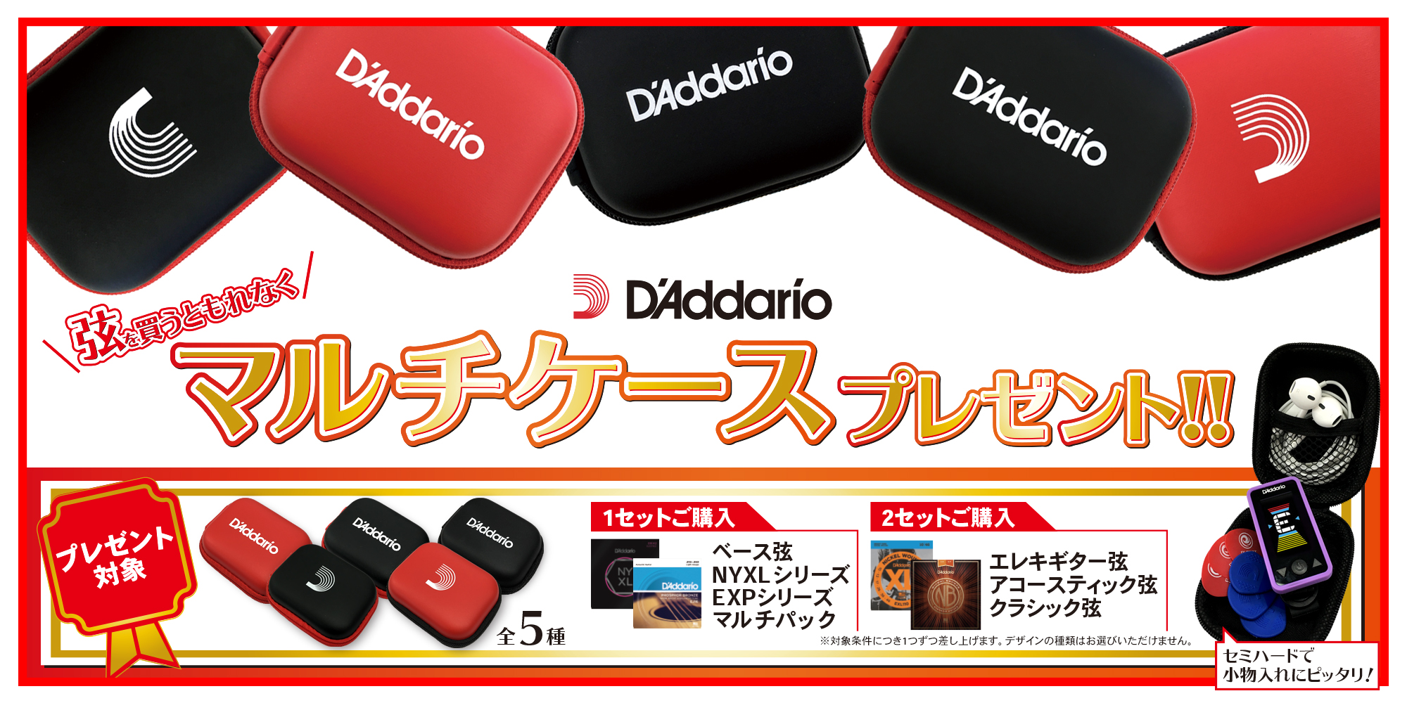 【D’Addario】 2019 サマーキャンペーン開始のご案内