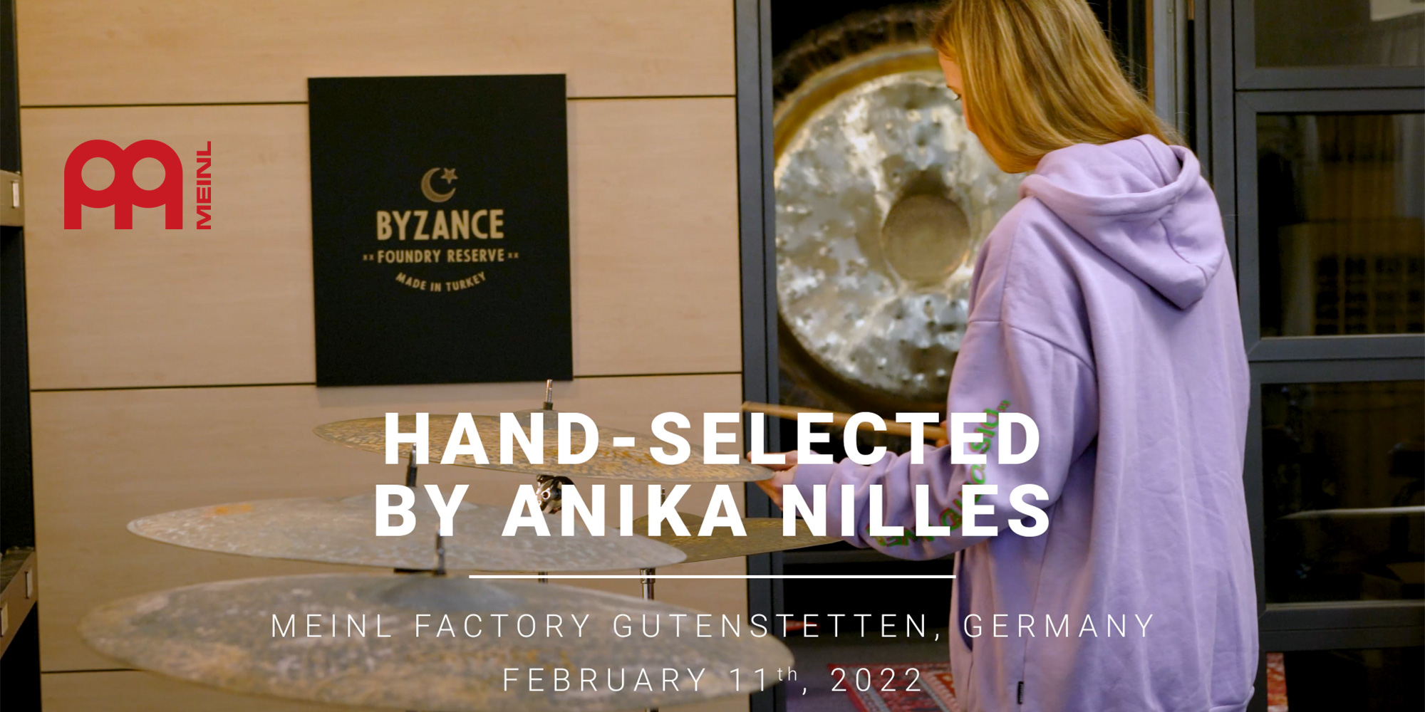 【国内限定】MEINL CYMBALS HAND SELECTED BY ANIKA NILLES