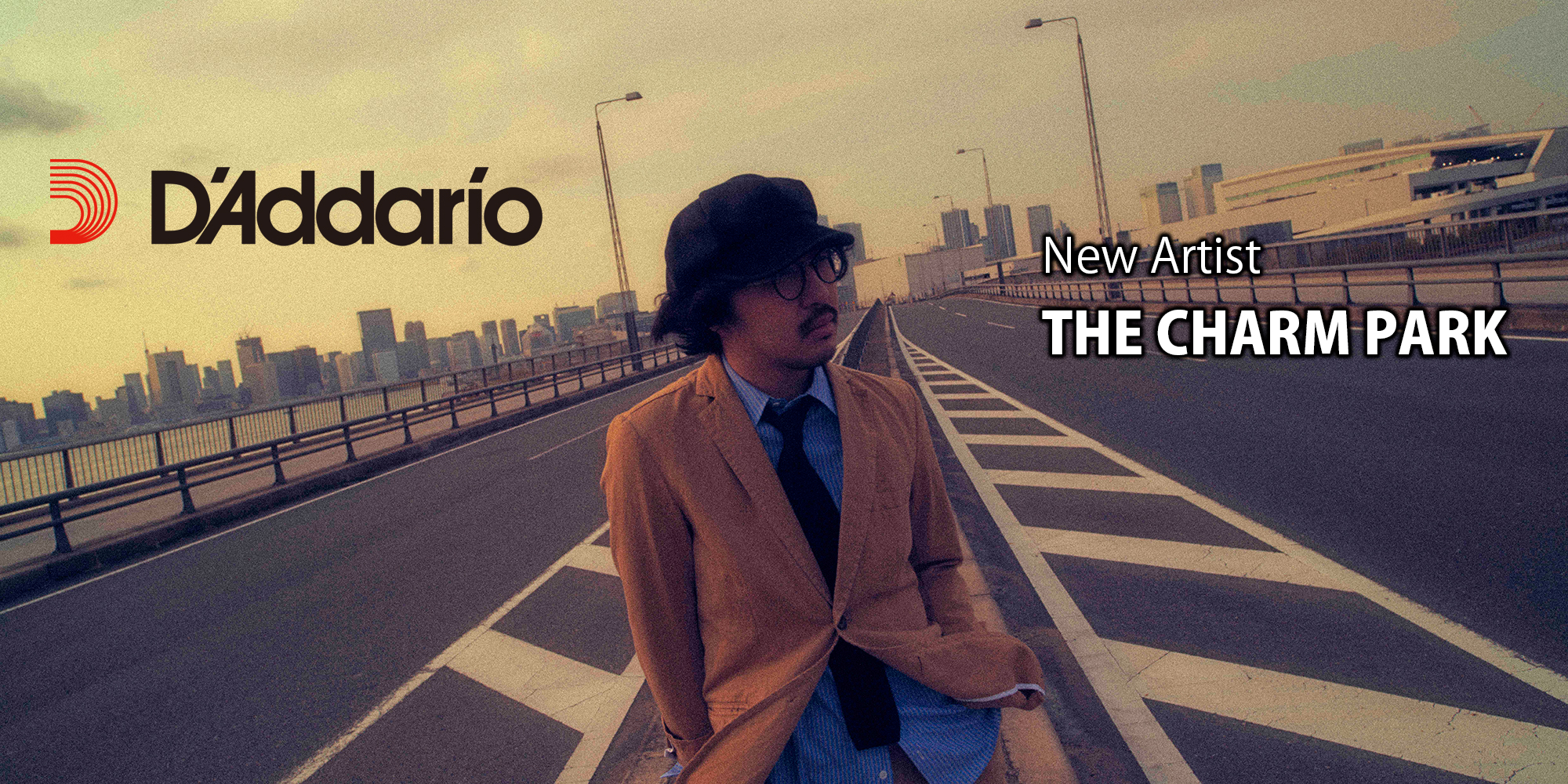 シンガーソングライターのTHE CHARM PARKさんがD’Addarioアーティストに加わりました！