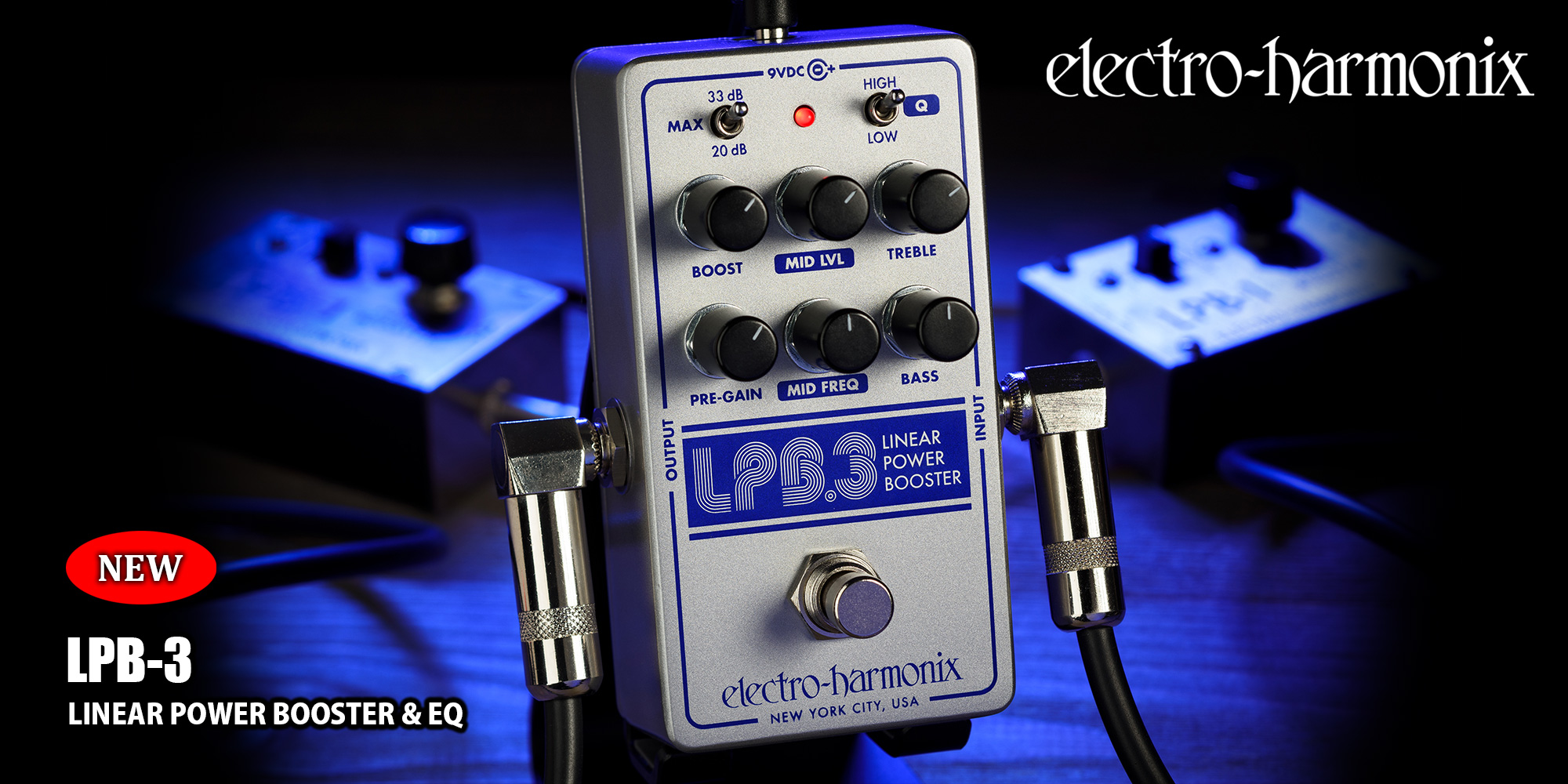 EHX LPB-3　LINEAR POWER BOOSTER & EQ リリース！