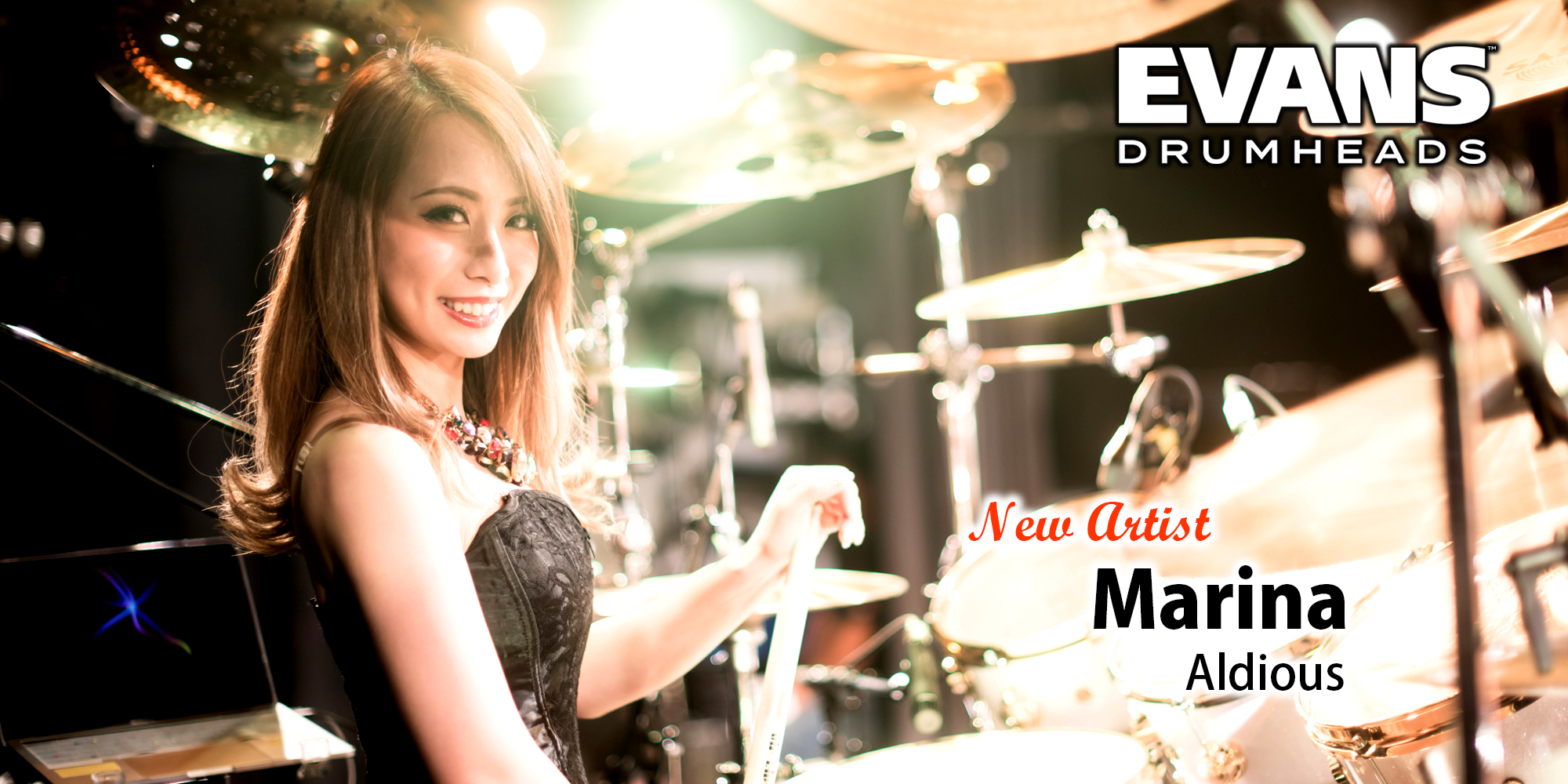 Evans アーティスト、Marinaさん（Aldious）ページ公開