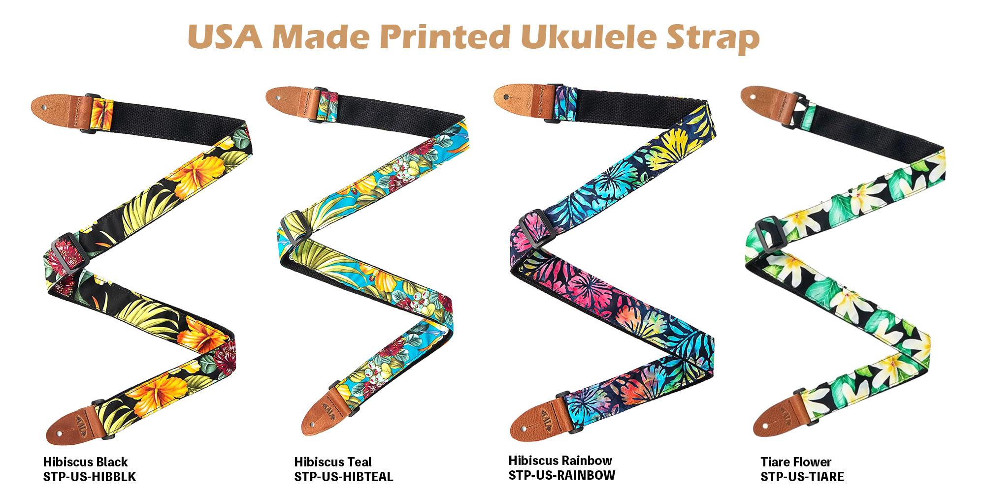 KALA USA Made Printed Ukulele Strap