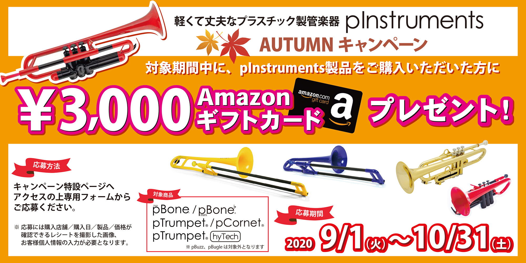 pInstruments　秋キャンペーン
