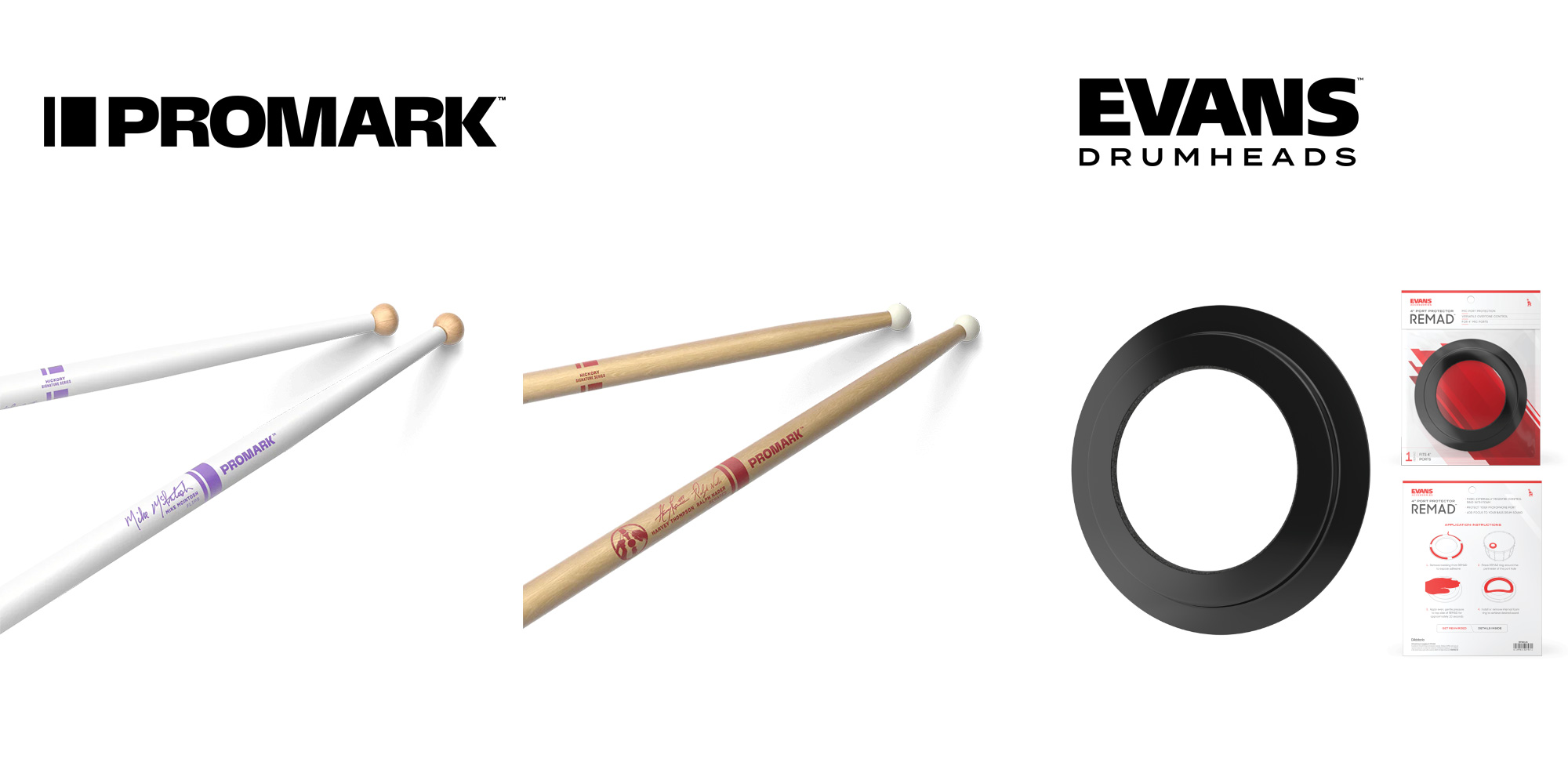 PROMARK / EVANS 2026 新製品 Marching Sticks & EMAD Port Protector